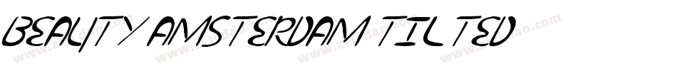 Beauty Amsterdam Tilted字体转换